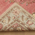 Vintage Isparta Turkish Area Rug 6x10 ft — Pink & Blue Floral