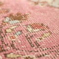 Vintage Isparta Turkish Area Rug 6x10 ft — Pink & Blue Floral