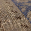 Vintage Manisa Turkish Area Rug 6x9 ft — Gray & Blue Distressed