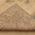 Vintage Isparta Turkish Area Rug 6x10 ft — Beige & Orange Floral