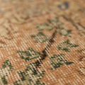 Vintage Isparta Turkish Area Rug 6x10 ft — Beige & Orange Floral