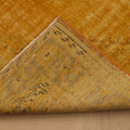 Vintage Manisa Turkish Area Rug 5x9 ft — Orange Distressed