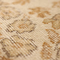 Vintage Isparta Turkish Area Rug 5x9 ft — Beige & Brown Floral (No. 40445)