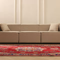 Vintage Isparta Turkish Area Rug 5x9 ft — Red & Blue Floral (No. 40457)