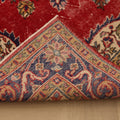 Vintage Isparta Turkish Area Rug 5x9 ft — Red & Blue Floral (No. 40457)