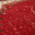 Vintage Isparta Turkish Area Rug 5x9 ft — Red & Blue Floral (No. 40457)