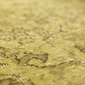 Vintage Isparta Turkish Area Rug 5x8 ft — Green & Yellow Overdyed