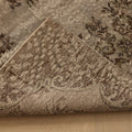 Vintage Isparta Turkish Area Rug 6x7 ft — Gray & Brown Distressed