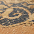 Vintage Isparta Turkish Area Rug 6x10 ft — Orange & Blue Floral