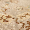 Vintage Isparta Turkish Area Rug 6x10 ft — Beige & Brown Floral (No. 40471)