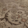 Vintage Isparta Turkish Area Rug 7x10 ft — Beige & Gray Distressed