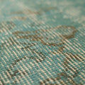 Vintage Isparta Turkish Area Rug 5x9 ft — Blue & Gray Overdyed (No. 40484)