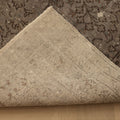 Vintage Isparta Turkish Area Rug 5x8 ft — Gray Overdyed (No. 40490)