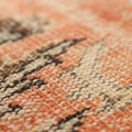 Vintage Manisa Turkish Area Rug 6x9 ft — Orange & Blue Distressed (No. 40493)