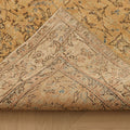 Vintage Isparta Turkish Area Rug 6x9 ft — Beige & Brown Floral (No. 40498)