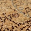 Vintage Isparta Turkish Area Rug 6x9 ft — Beige & Brown Floral (No. 40498)