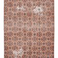 Vintage Isparta Turkish Area Rug 6x9 ft — Brown & Pink Distressed