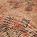 Vintage Isparta Turkish Area Rug 6x9 ft — Brown & Pink Distressed