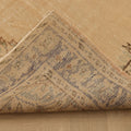 Vintage Manisa Turkish Area Rug 5x8 ft — Beige & Gray Floral (No. 40503)