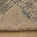 Vintage Manisa Turkish Area Rug 5x9 ft — Gray & Blue Distressed
