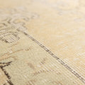 Vintage Isparta Turkish Area Rug 5x9 ft — Beige Floral (No. 40506)