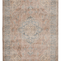 Vintage Isparta Turkish Area Rug 6x10 ft — Blue & Red Floral