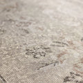 Vintage Isparta Turkish Area Rug 6x9 ft — Gray Floral