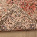Vintage Isparta Turkish Area Rug 7x10 ft — Beige & Gray Floral (No. 40528)