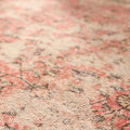 Vintage Isparta Turkish Area Rug 7x10 ft — Beige & Gray Floral (No. 40528)
