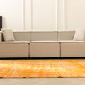 Vintage Manisa Turkish Area Rug 5x9 ft — Orange Overdyed (No. 40531)