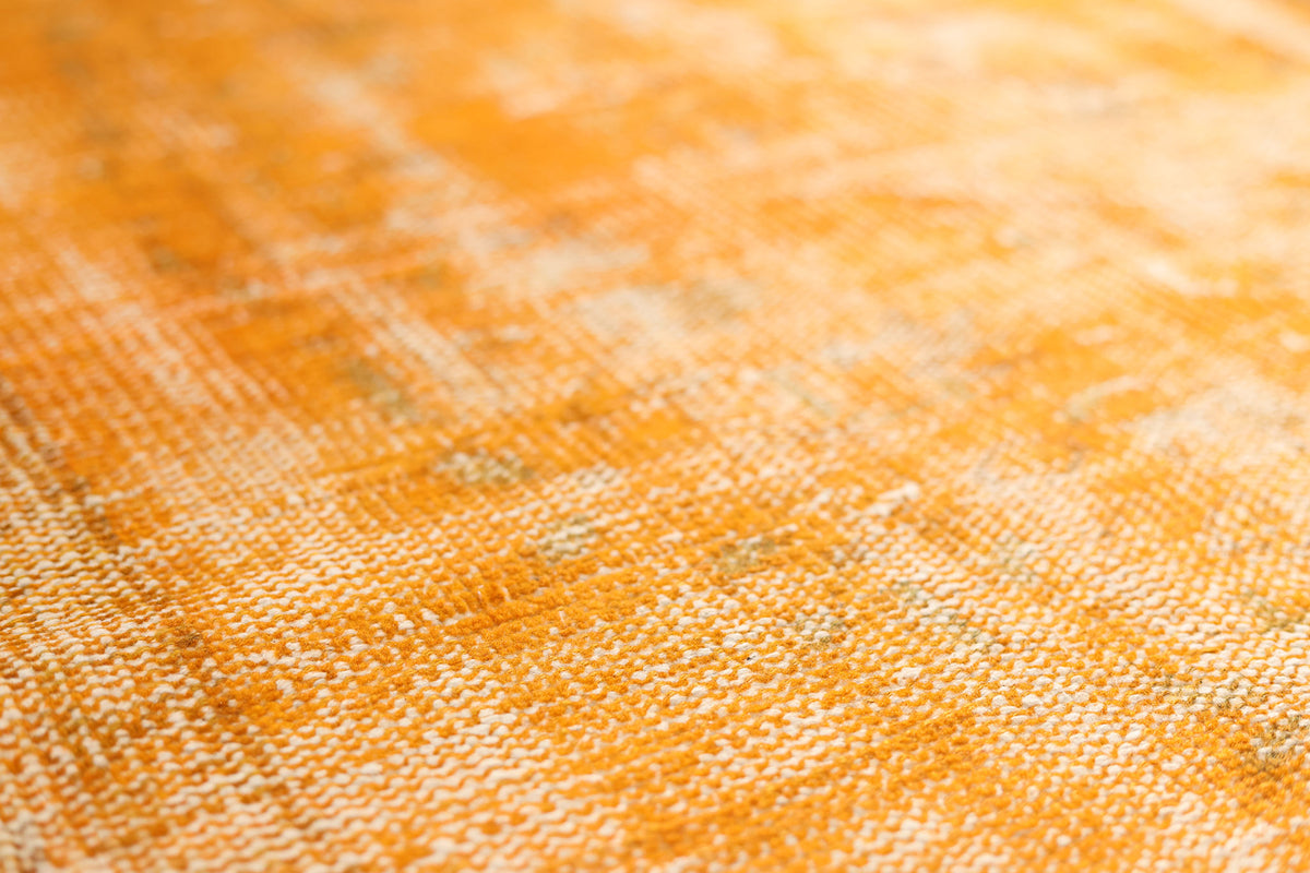 Vintage Manisa Turkish Area Rug 5x9 ft — Orange Overdyed (No. 40531)