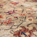 Vintage Isparta Turkish Area Rug 6x10 ft — Orange & Beige Floral (No. 40572)