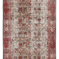 Vintage Isparta Turkish Area Rug 6x10 ft — Orange & Beige Floral (No. 40572)
