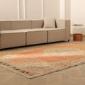 Vintage Isparta Turkish Area Rug 6x10 ft — Orange & Brown Floral (No. 40574)