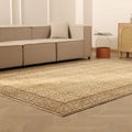 Vintage Isparta Turkish Area Rug 6x10 ft — Beige & Brown Floral (No. 40581)