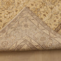 Vintage Isparta Turkish Area Rug 6x10 ft — Beige & Brown Floral (No. 40581)