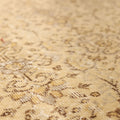 Vintage Isparta Turkish Area Rug 6x10 ft — Beige & Brown Floral (No. 40581)