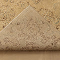Vintage Isparta Turkish Area Rug 6x9 ft — Orange & Beige Floral
