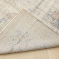 Vintage Manisa Turkish Area Rug 6x8 ft — Gray & White Distressed