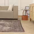Vintage Isparta Turkish Area Rug 6x10 ft — Gray Floral