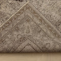 Vintage Isparta Turkish Area Rug 6x10 ft — Gray Floral