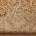 Vintage Isparta Turkish Area Rug 6x10 ft — Beige & Brown Floral