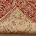 Vintage Isparta Turkish Area Rug 6x11 ft — Red & Beige Floral