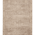 Vintage Isparta Turkish Area Rug 7x10 ft — Beige & Brown Floral