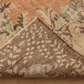 Vintage Isparta Turkish Area Rug 6x9 ft — Brown & Beige Floral