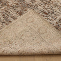 Vintage Manisa Turkish Area Rug 5x9 ft — Beige & Brown Distressed (No. 40631)