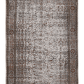 Vintage Manisa Turkish Area Rug 5x9 ft — Beige & Brown Distressed (No. 40631)