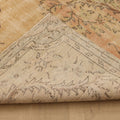 Vintage Manisa Turkish Area Rug 5x9 ft — Orange & Green Floral
