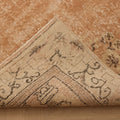 Vintage Isparta Turkish Area Rug 6x9 ft — Orange & Beige Floral