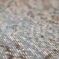 Vintage Isparta Turkish Area Rug 6x10 ft — Blue & Gray Overdyed